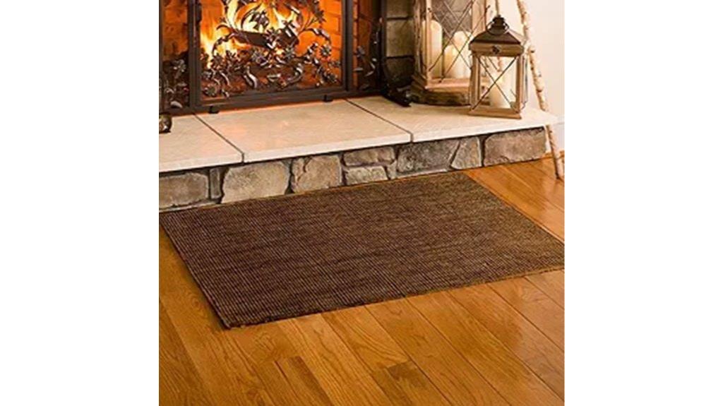 fireproof wool blend rug