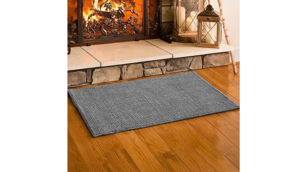 fireproof wool fireplace mat
