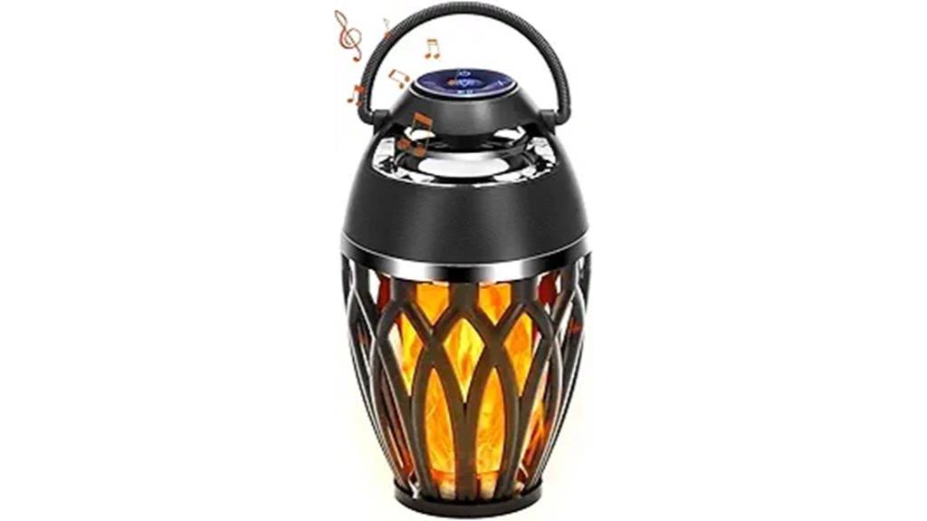 flame designed outdoor bluetooth speakers