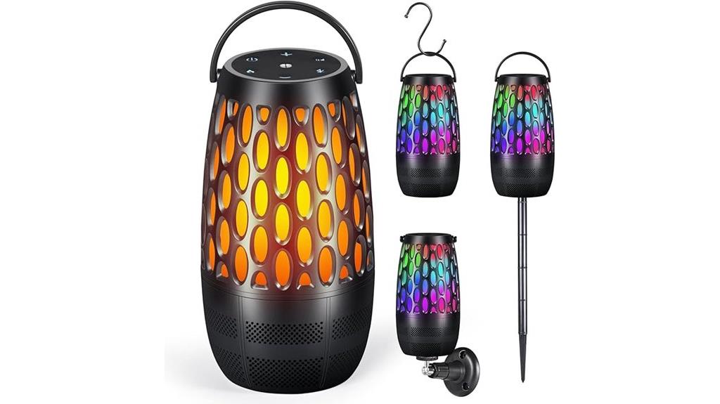 flame rgb waterproof speakers