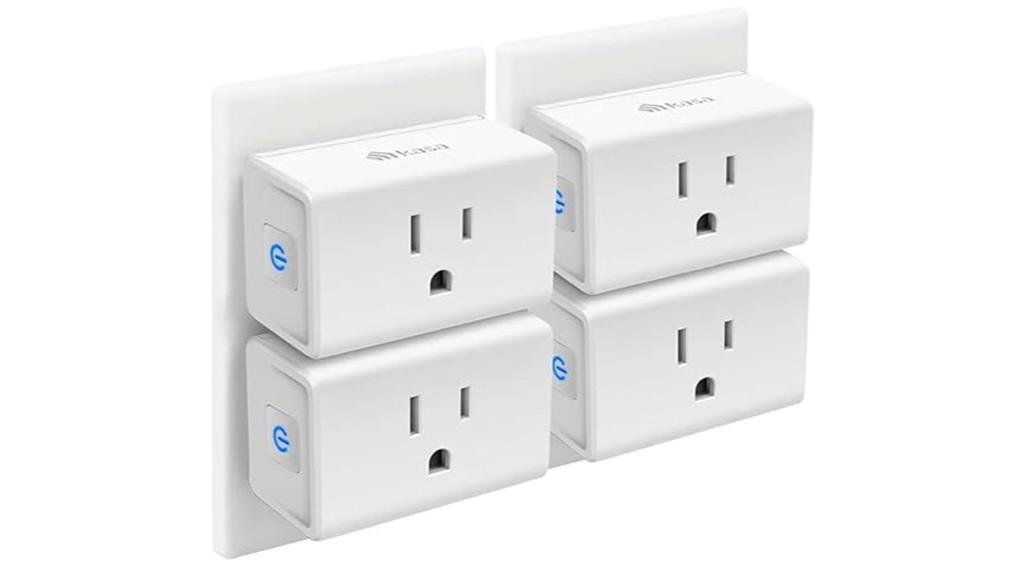 four pack wi fi smart plugs