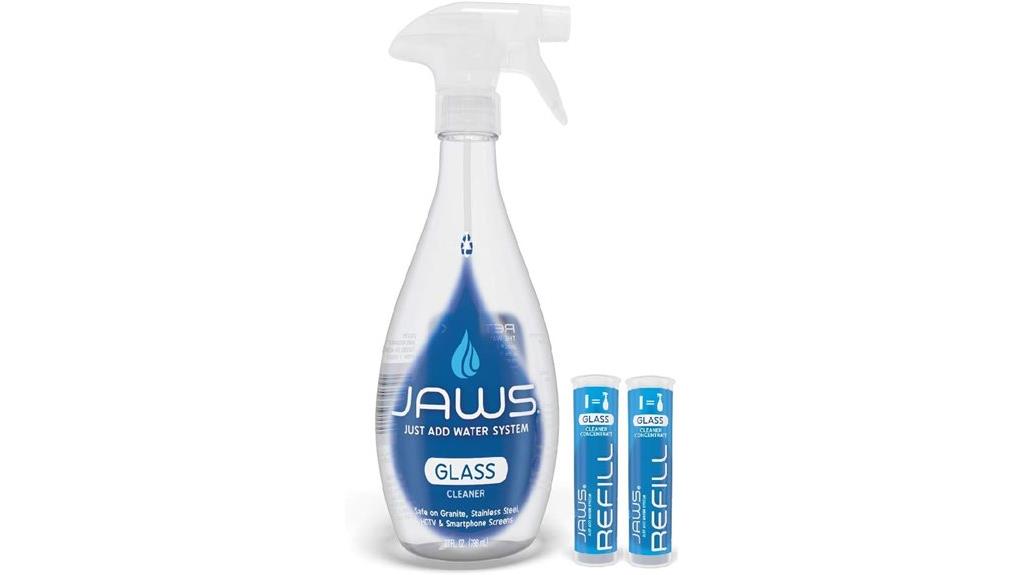 glass cleaner with refills