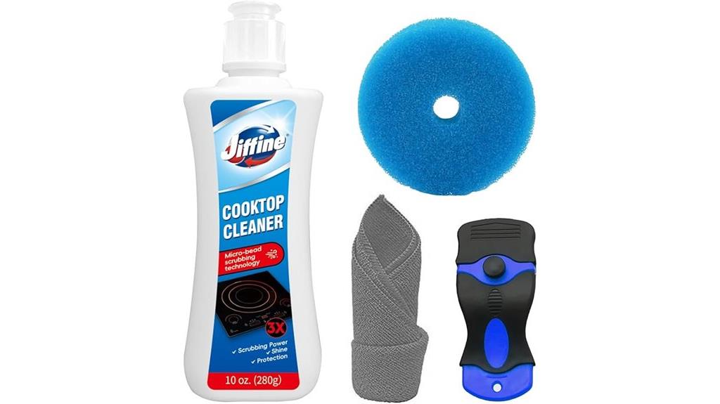 glass cooktop cleaner kit