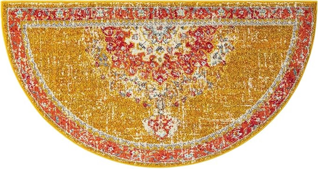 gold hearth rug pattern