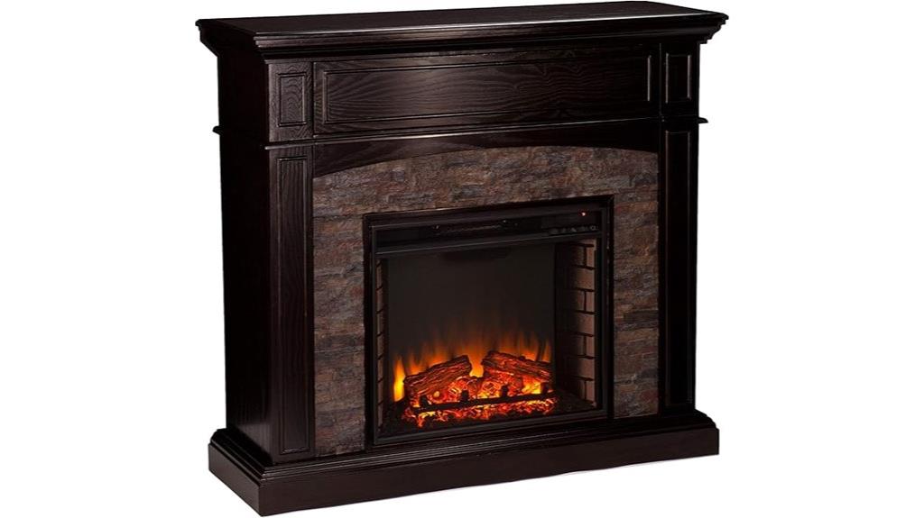 grantham faux stone fireplace