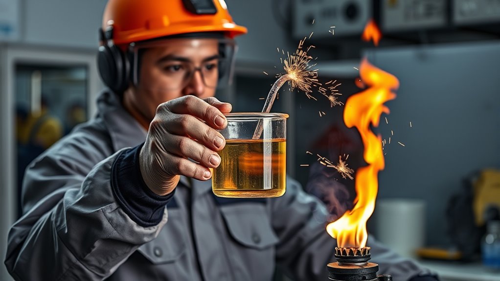 handle flammable materials safely