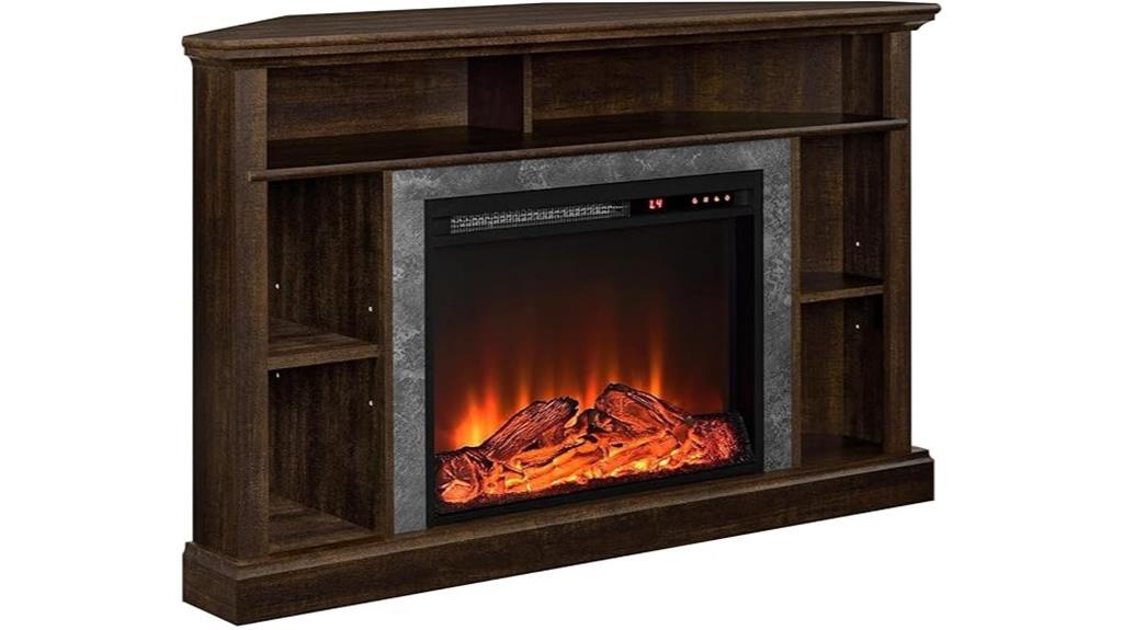 home overland corner fireplace
