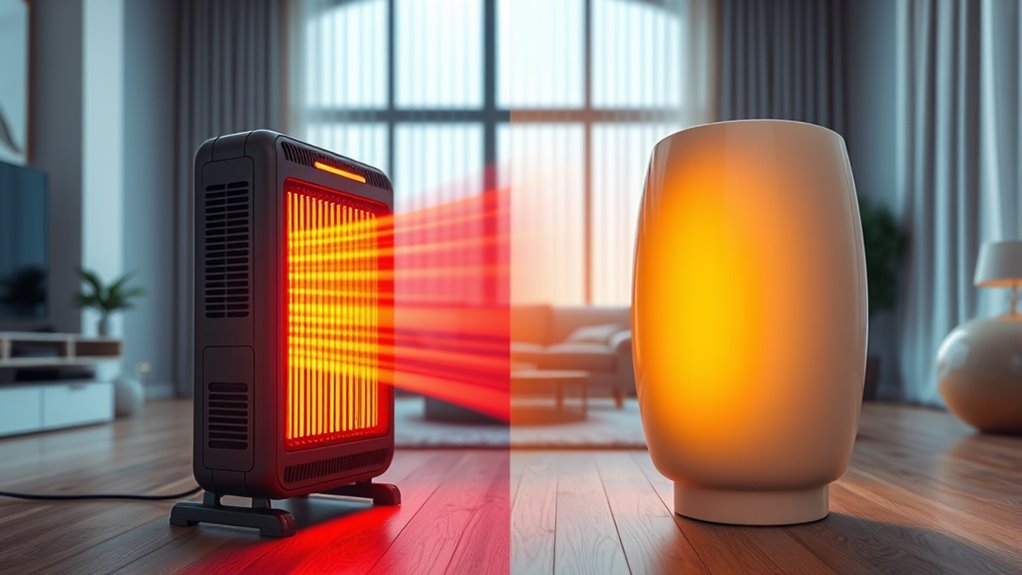 infrared heats objects directly