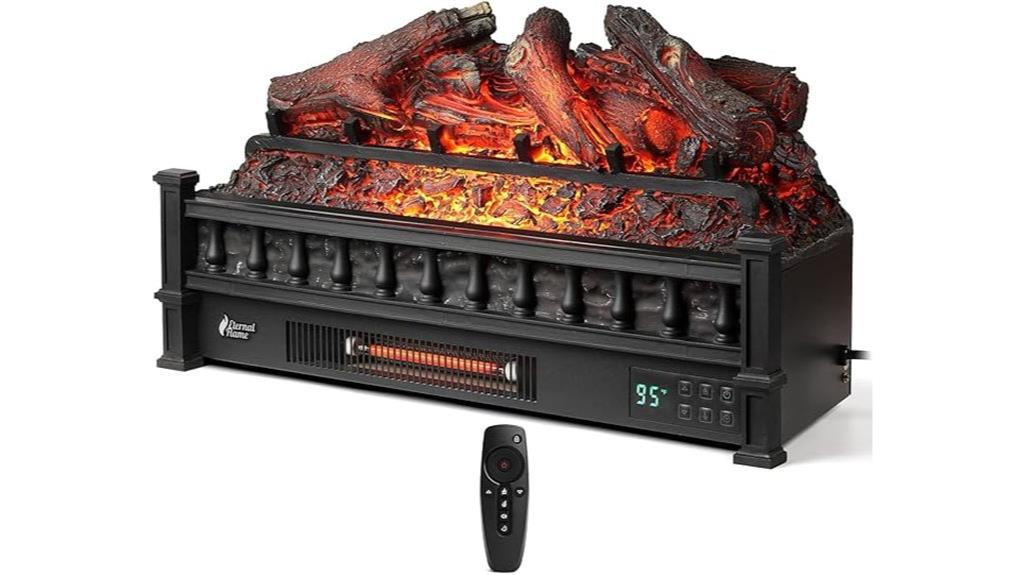 infrared quartz log heater