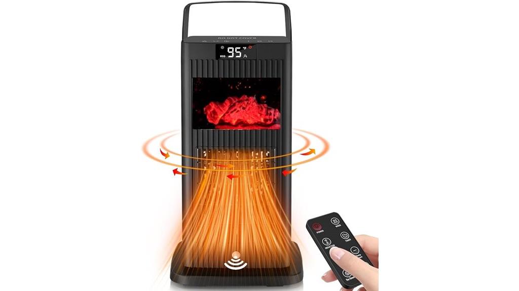infrared sensor fireplace heater