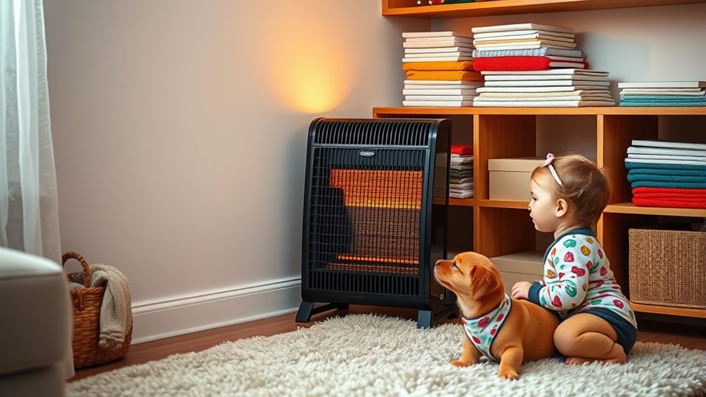 keep heaters away from flammables