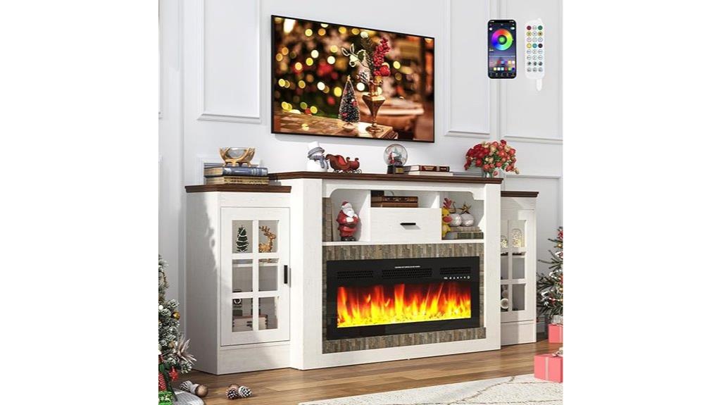 large electric fireplace stand