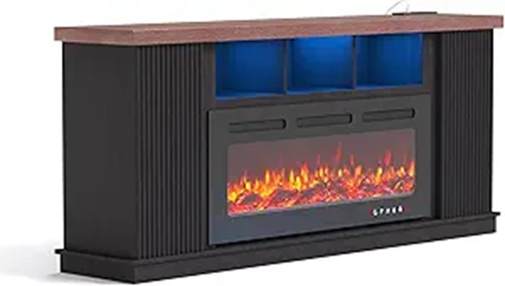 large electric fireplace stand