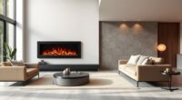 large room electric fireplaces