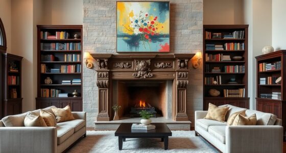 large room fireplace mantel ideas
