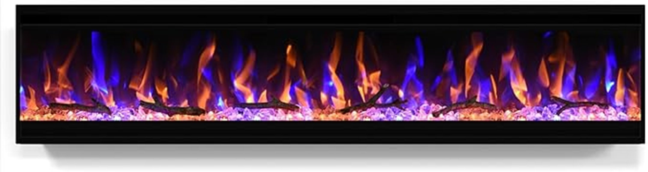 large wall mounted electric fireplace