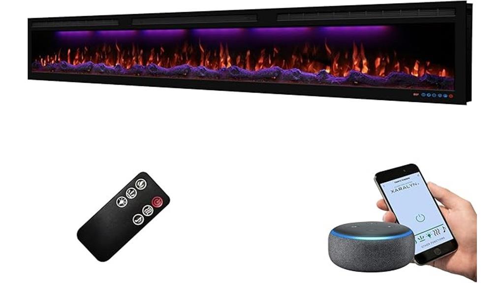 large wifi fireplace thermostat
