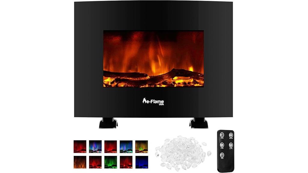 led fireplace with remote