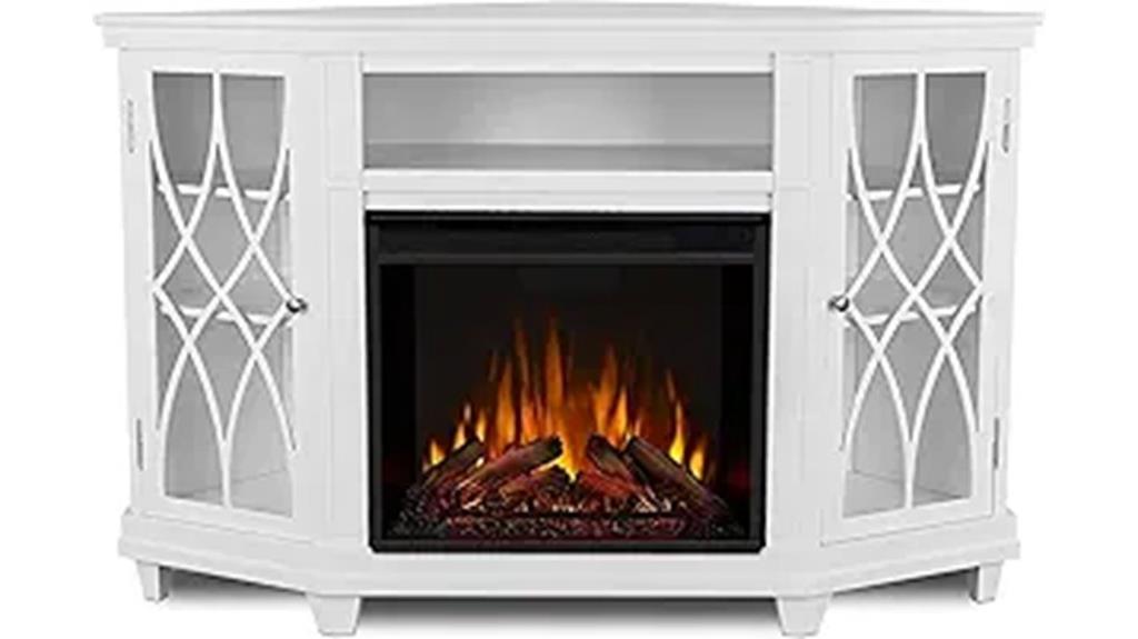 lynette 56 inch corner fireplace