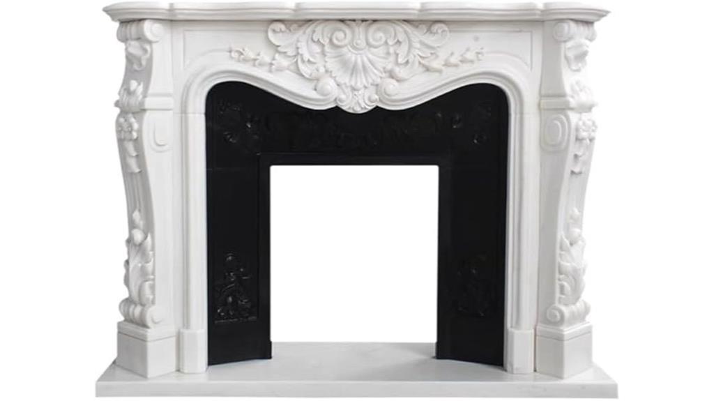marble fireplace mantel kit