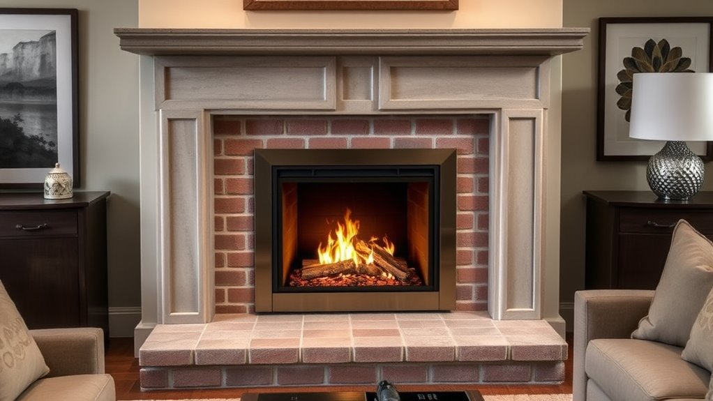 matching fireplace design styles
