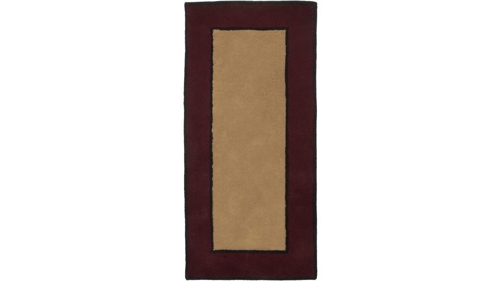 modern berry wool rug