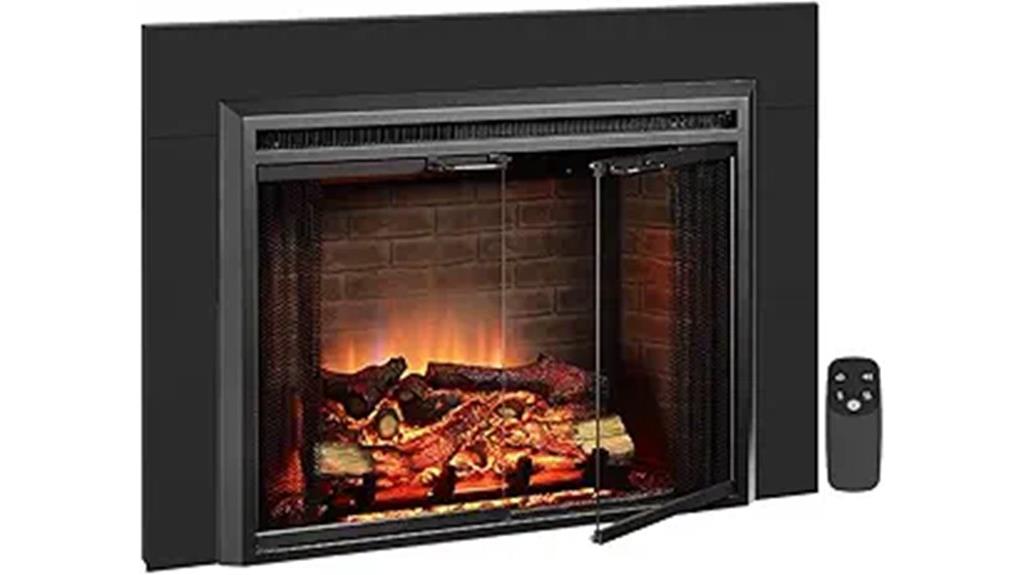modern electric fireplace insert