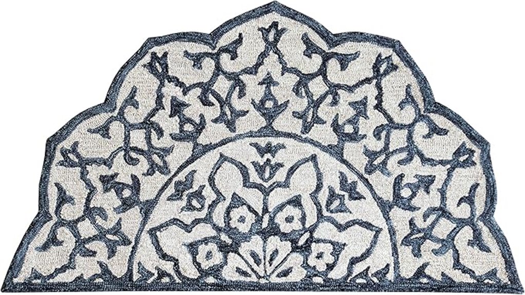 modern mosaic hearth rug