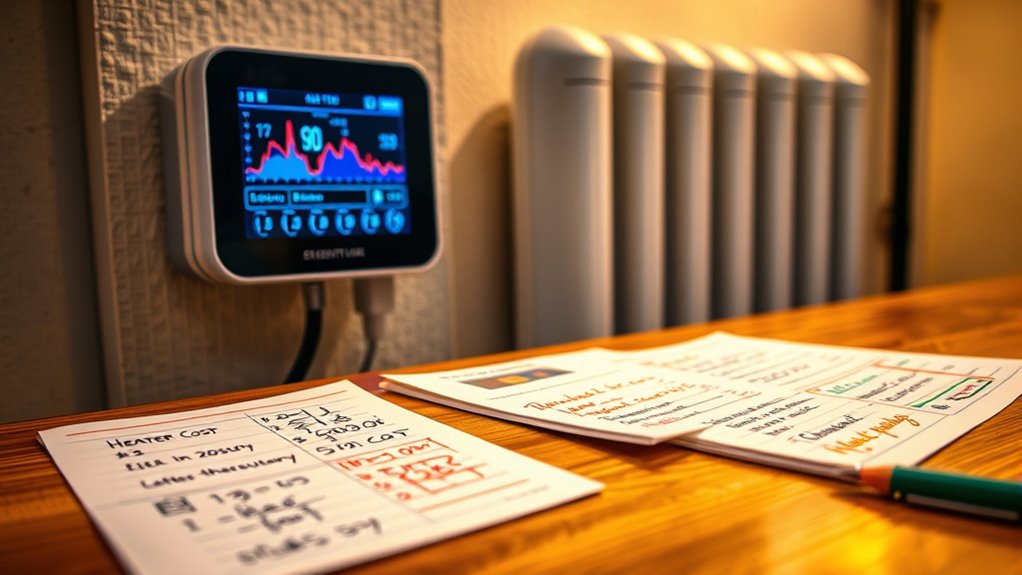 monitor heater energy use