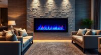 multicolor electric fireplace options