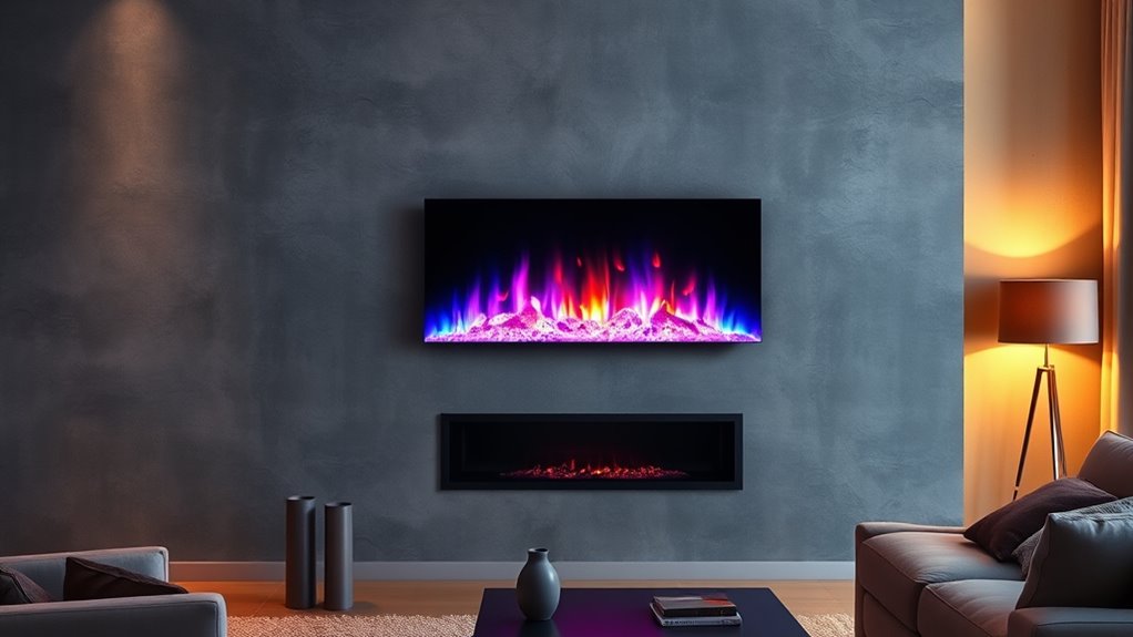 multicolor fireplace selection criteria