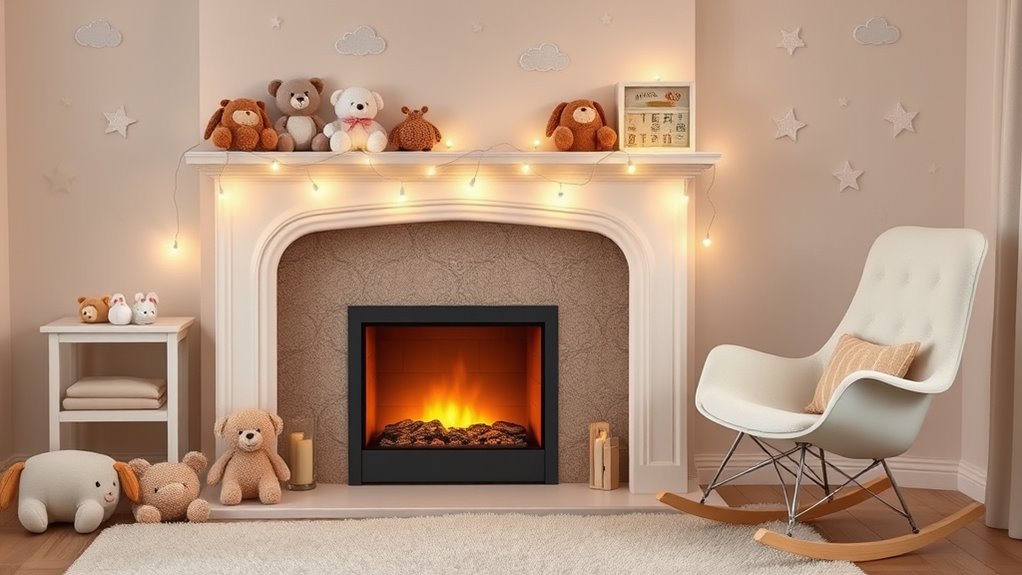 nursery fireplace mantel ideas