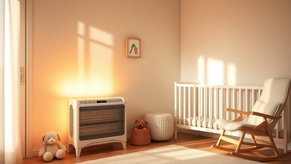 nursery heater safety features