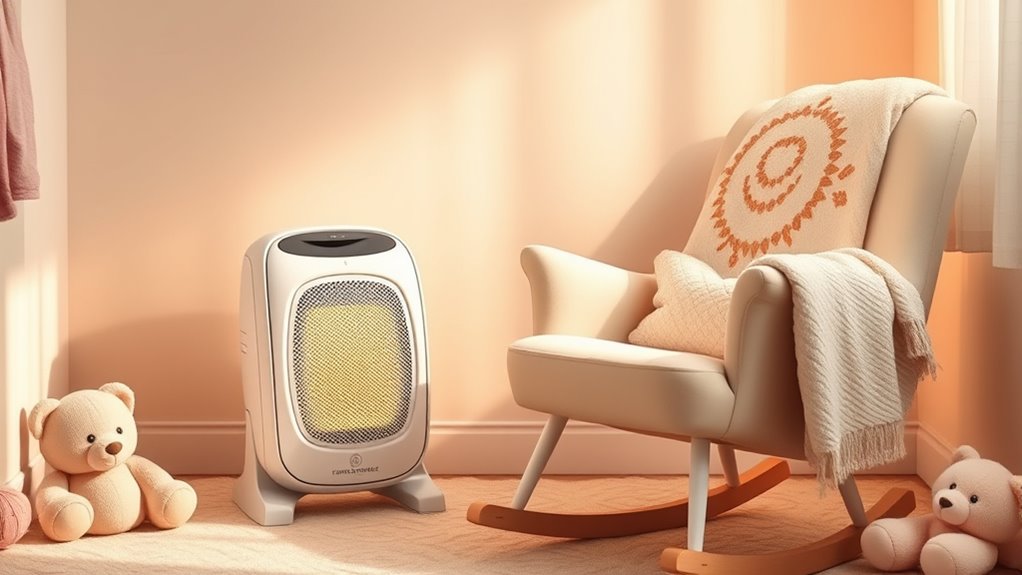 nursery heater safety features