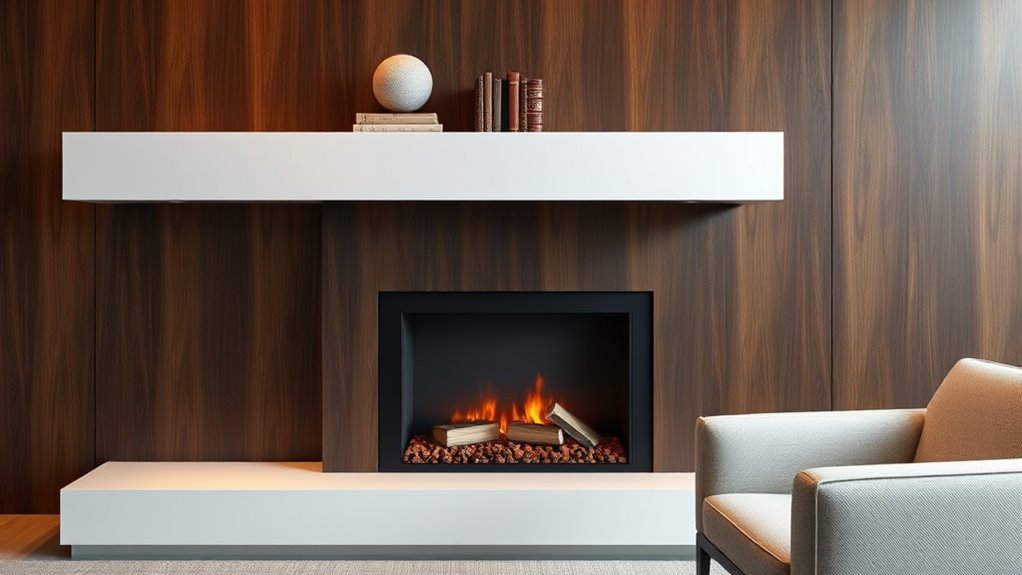 office fireplace mantel considerations