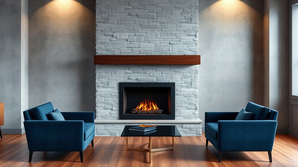 office fireplace surround ideas