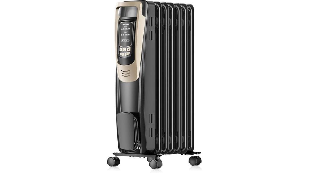oil filled heater with remote