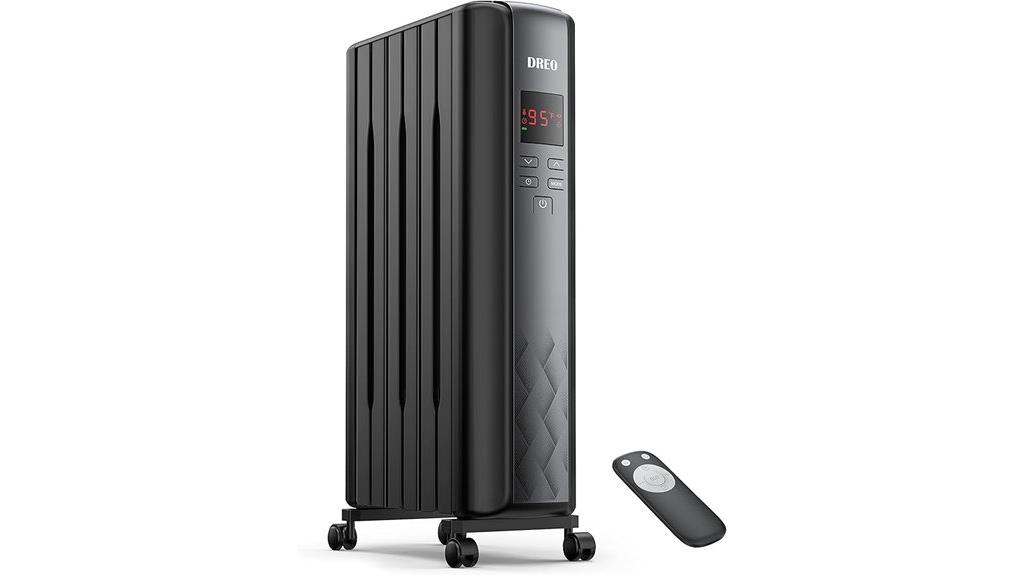 oil filled radiator with remote