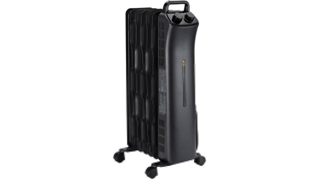 oil heater with fins