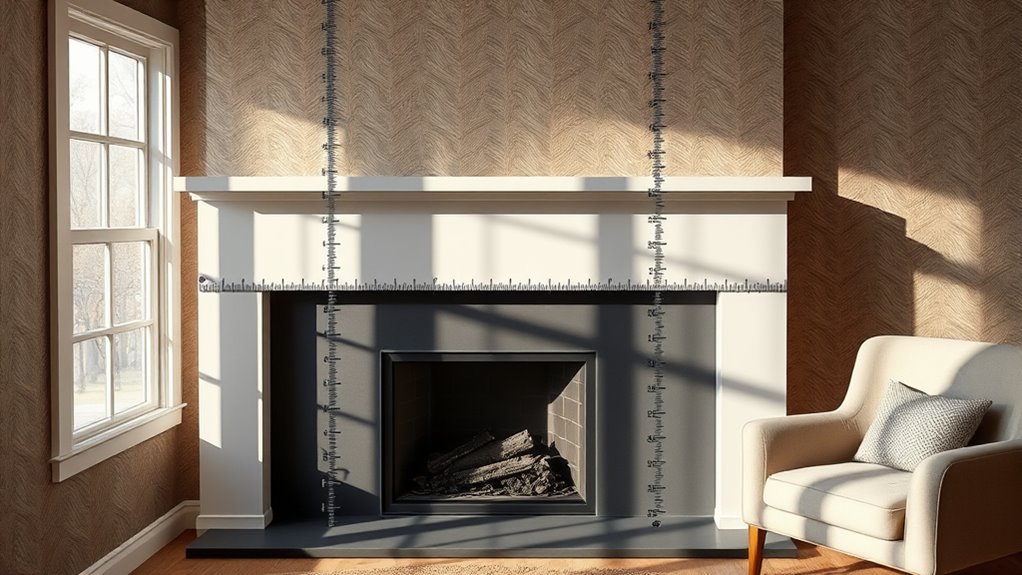 optimal mantel height and depth