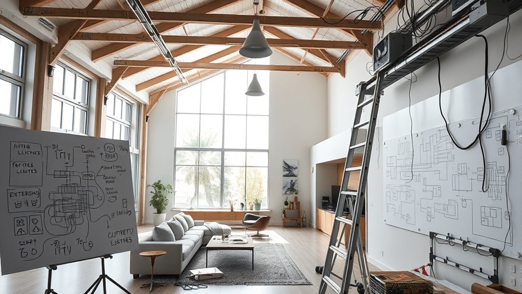 optimized lighting and wiring