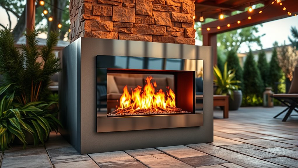 outdoor electric fireplaces facts