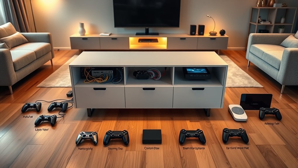 personalized media console design