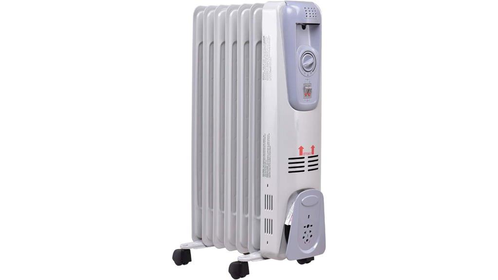 portable 1500w oil heater