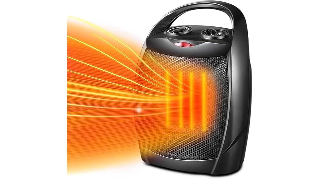 portable electric heater with thermostat