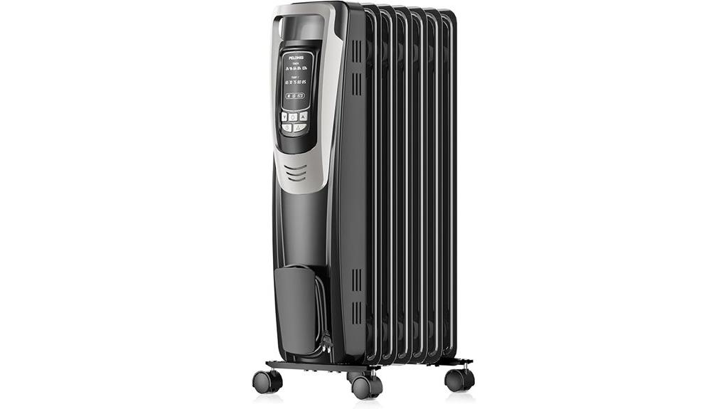 portable radiator with remote