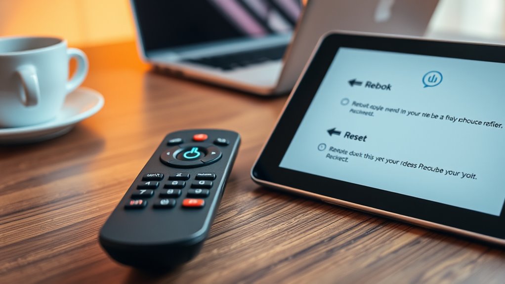 power cycle and reset remote