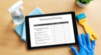 practical maintenance and cleaning checklist