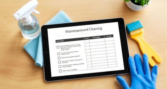 practical maintenance and cleaning checklist