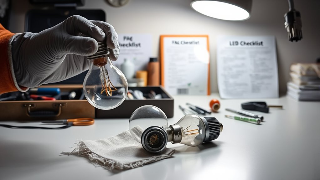 pre installation bulb checklist